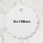 Geniet van feestdagen sneeuwvlok bedankjes labels (Achterkant)