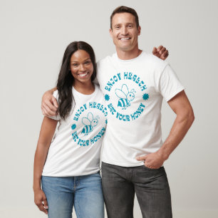 Geniet van gezondheid Eet uw Honingbij Wellness Na T-shirt