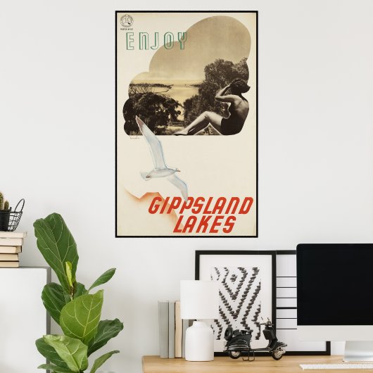 Geniet van Gippsland Lakes Poster (Thuiskantoor)