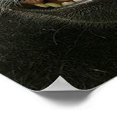 Geniet van glimlachen in Macaque Poster (Hoek)