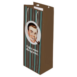 Geniet van goedkope wijn. wijn cadeautas