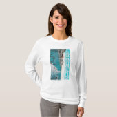 Geniet van golven bij Ocean BeachLong Beach, CA T-shirt (Voorkant volledig)