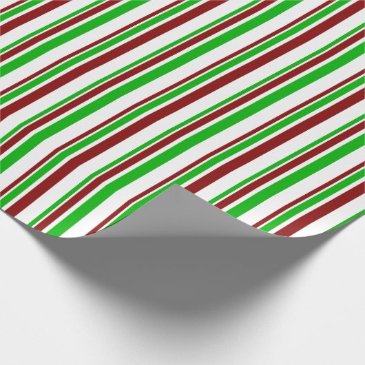 Geniet van groene, witte, rode kerstinstraling cadeaupapier (Hoek)
