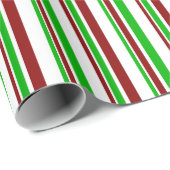 Geniet van groene, witte, rode kerstinstraling cadeaupapier (Rol Hoek)