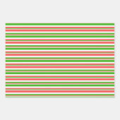 Geniet van groene, witte, rode kerstinstraling inpakpapier vel (Voorkant 3)