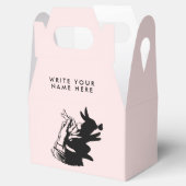 Geniet van groots Silhouet met gebottschilderroze Bedankdoosjes (Geopend)