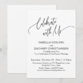 Geniet van  handschrift, zwart-wit, zwart-wit kaart (Voorkant / Achterkant)