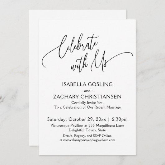 Geniet van  handschrift, zwart-wit, zwart-wit kaart (Voorkant / Achterkant)