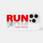 Geniet van hardlopen iPhone hoesje (Achterkant horizontaal)