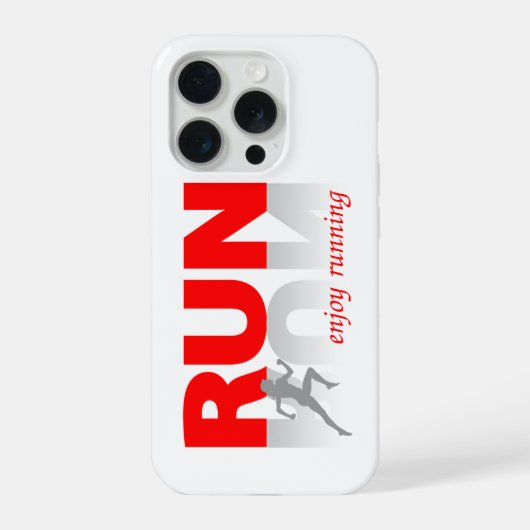 Geniet van hardlopen iPhone hoesje (Achterkant)