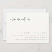 Geniet van het Amerikaanse Baby shower voor kallig Bedankkaart (Voorkant)