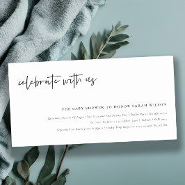 Geniet van het Amerikaanse Baby shower voor kallig Bedankkaart