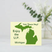 Geniet van het Amerikaanse Michigan met Da Yoopers Briefkaart (Staand voorkant)