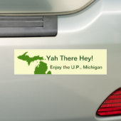 Geniet van het Amerikaanse Michigan met Da Yoopers Bumpersticker (Op auto)