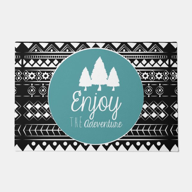 Geniet van het avontuur Boho Deurmat (Voorkant)