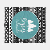 Geniet van het avontuur Boho Fleece Deken (Voorkant (Horizontaal))