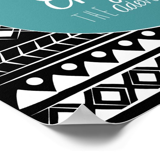 Geniet van het avontuur Boho Poster (Hoek)