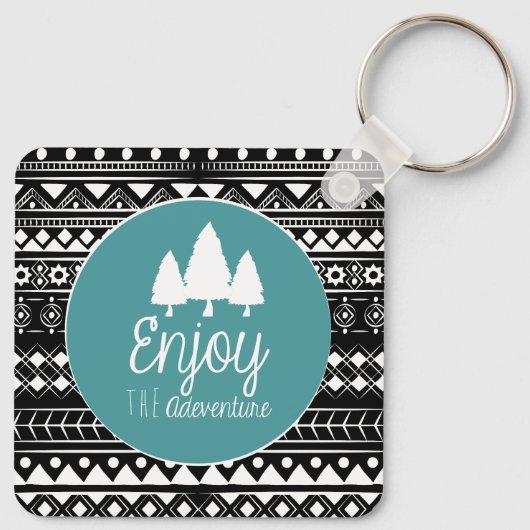 Geniet van het avontuur Boho Sleutelhanger (Achterkant)