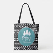 Geniet van het avontuur Boho Tote Bag (Achterkant)