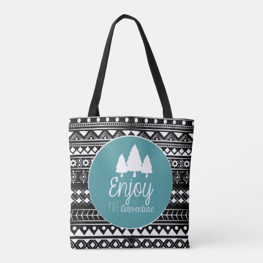 Geniet van het avontuur Boho Tote Bag (Achterkant)