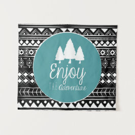 Geniet van het avontuur Boho Wandkleed