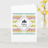 Geniet van het avontuur kaart (Gele Bloem)