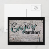 Geniet van het Briefkaart Detroit (Voorkant / Achterkant)