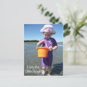 Geniet van het Briefkaart Kleine dingen (Staand voorkant)