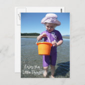 Geniet van het Briefkaart Kleine dingen (Voorkant / Achterkant)