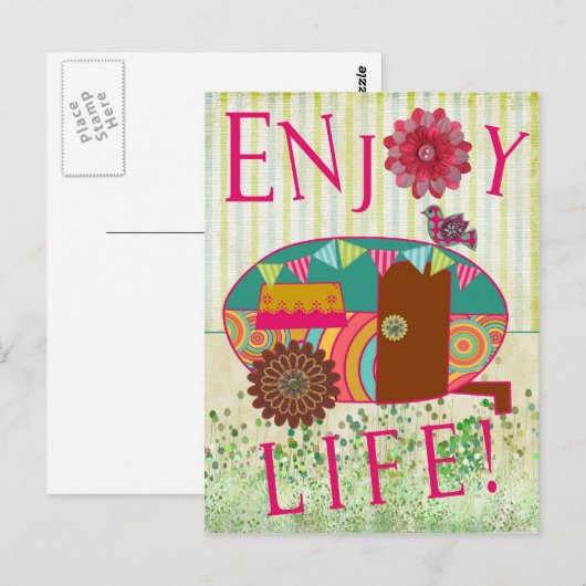 Geniet van het Briefkaart van de RV-trailer met ee (Voorkant / Achterkant)