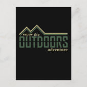Geniet van het buitenwandelavontuur briefkaart (Voorkant)