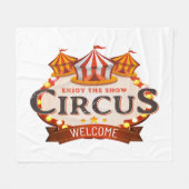 Geniet van het circuscadeau fleece deken (Voorkant (Horizontaal))