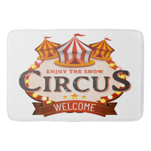 Geniet van het circuscadeaubadmat badmat