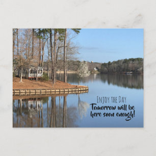 Geniet van het Day Lake Briefkaart