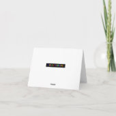 Geniet van het diner van de Thanksgiving! Feestdagen Kaart (Achterkant)