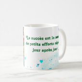 Geniet van het geluk van elke dag. koffiemok (Voorkant rechts)