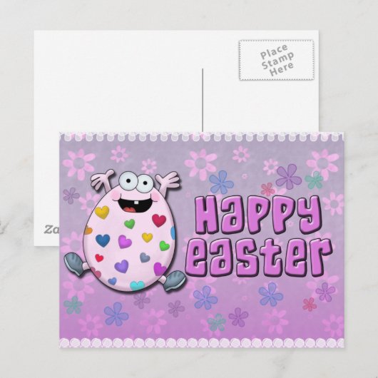 Geniet van het gelukkige paasei feestdagenkaart (Voorkant / Achterkant)