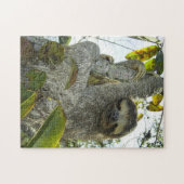 Geniet van het glimlachen van de gleuf met de Gift Legpuzzel (Horizontaal)