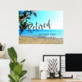 Geniet van het goede leven. poster (Thuiskantoor)