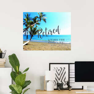 Geniet van het goede leven. poster