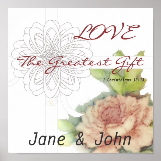 Geniet van het grootste cadeau-Poster-Aanpasbaar Poster (Voorkant)