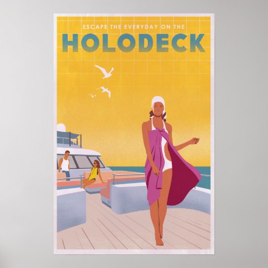 Geniet van het holodek poster (Voorkant)