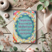 Geniet van het Journey Inspirerend Quote Afstudere Kaart