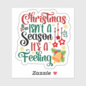 Geniet van het kerstfeest met een feestelijke Stic Sticker (Vel)