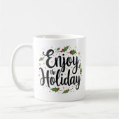 Geniet van het kerstscript Christmas Coffee Mok (Links)