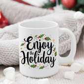 Geniet van het kerstscript Christmas Coffee Mok