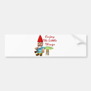 Geniet van het kleine dingetje bumpersticker