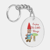 Geniet van het kleine dingetje sleutelhanger (Voorkant Links)