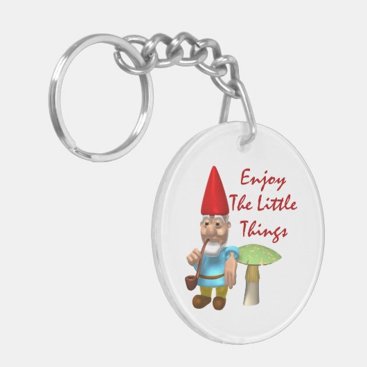 Geniet van het kleine dingetje sleutelhanger (Voorkant Links)