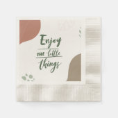 Geniet van het kleine Inspirerend Servet (Voorkant)